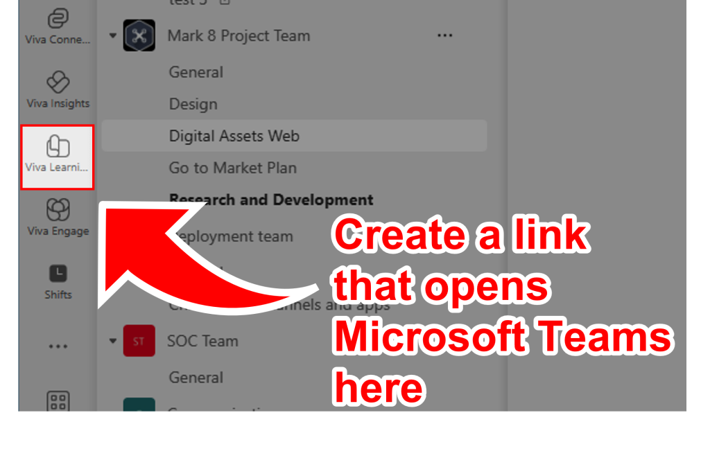The easiest way to link to personal app in Microsoft Teams